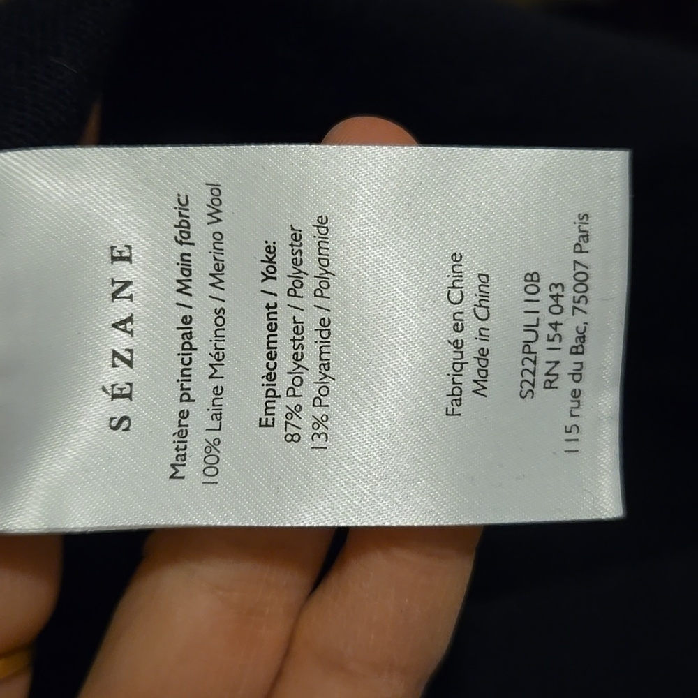 Sezane Janis Merino Wool Jumper - Picture 7 of 9